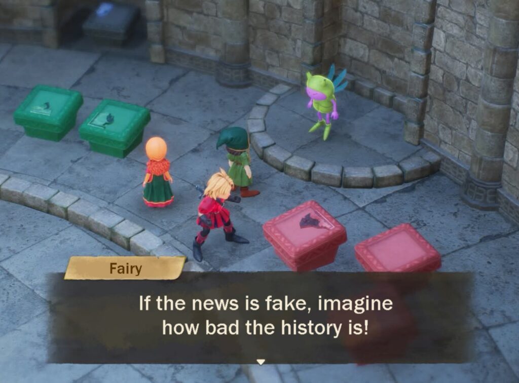 Game meme with the words: If the news is fake, imagine how bad the history is!